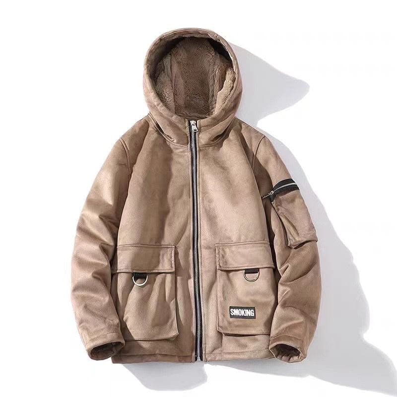 Hooded cargo jacket