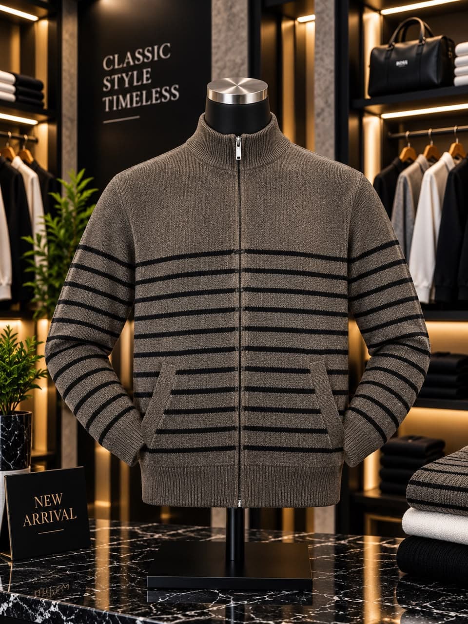 Zip up sweater