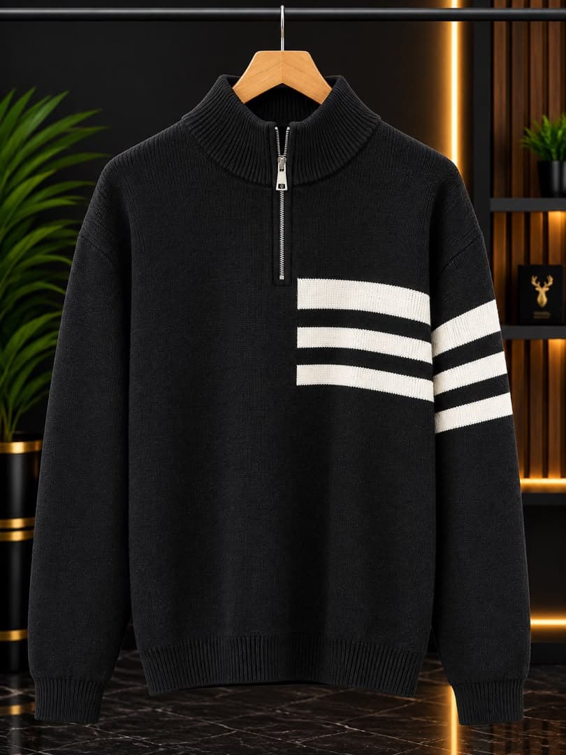 Quarter-zip sweater