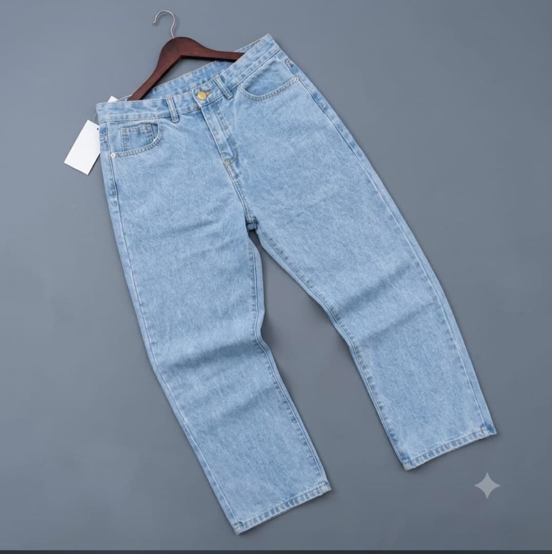 Light blue denim jeans