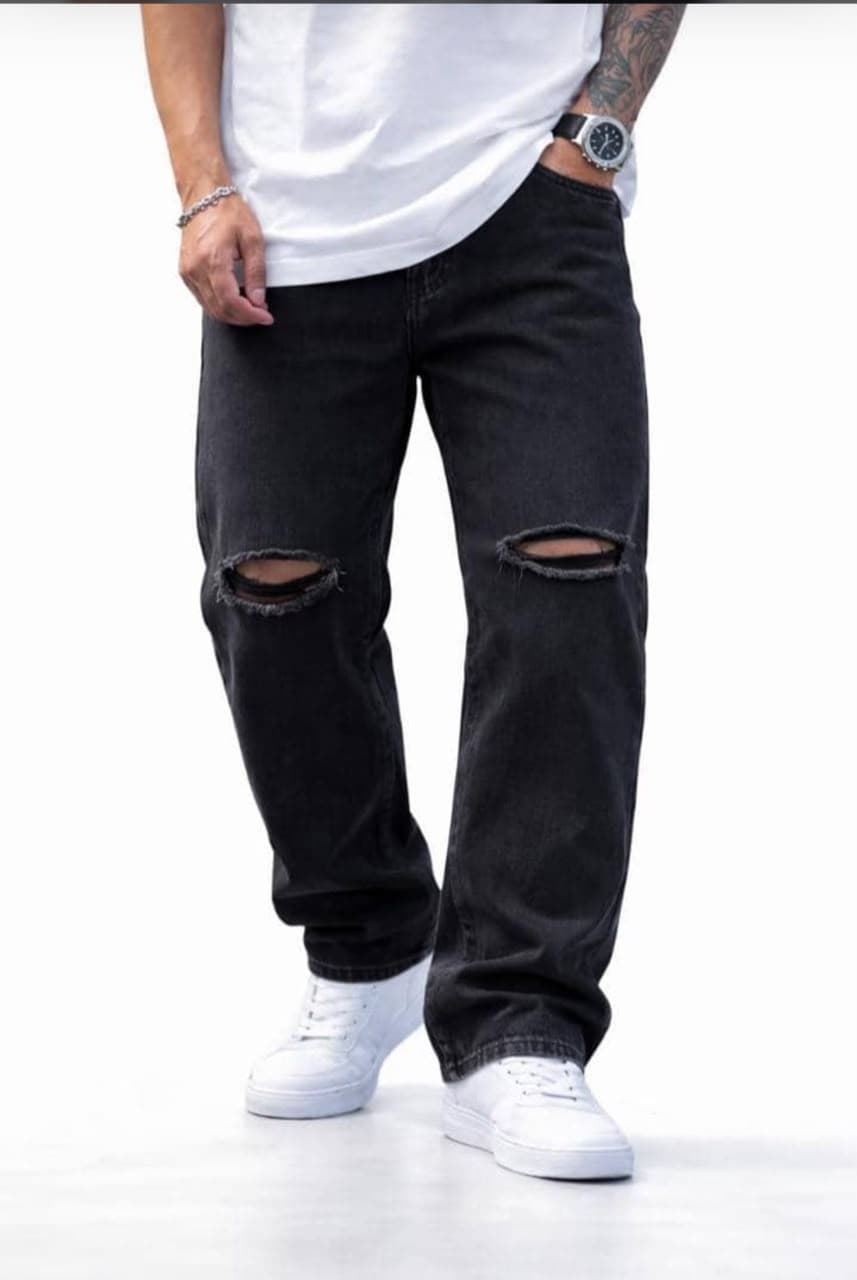 Baggy open-bottom trouser