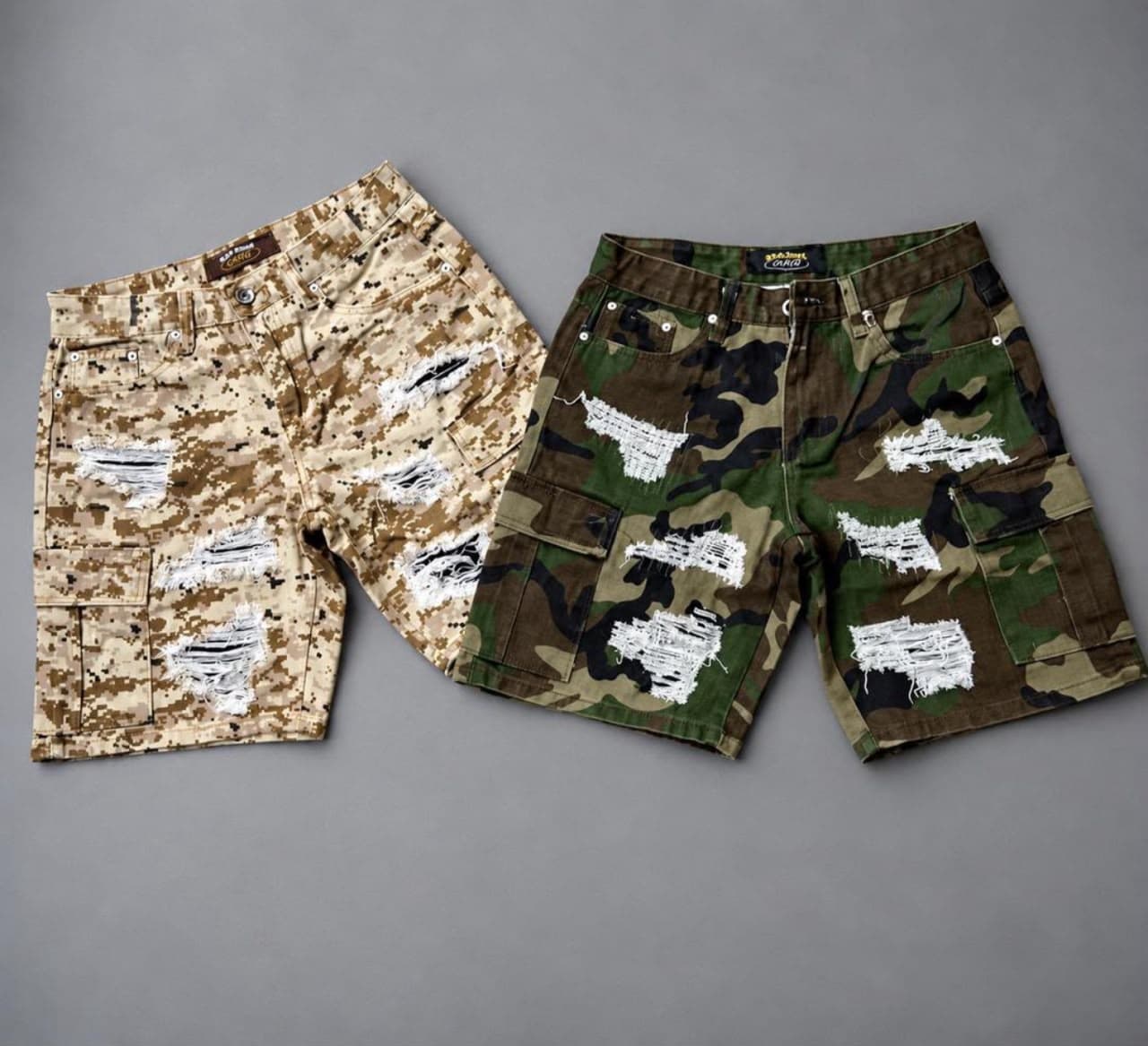 Camouflage Cargo Shorts