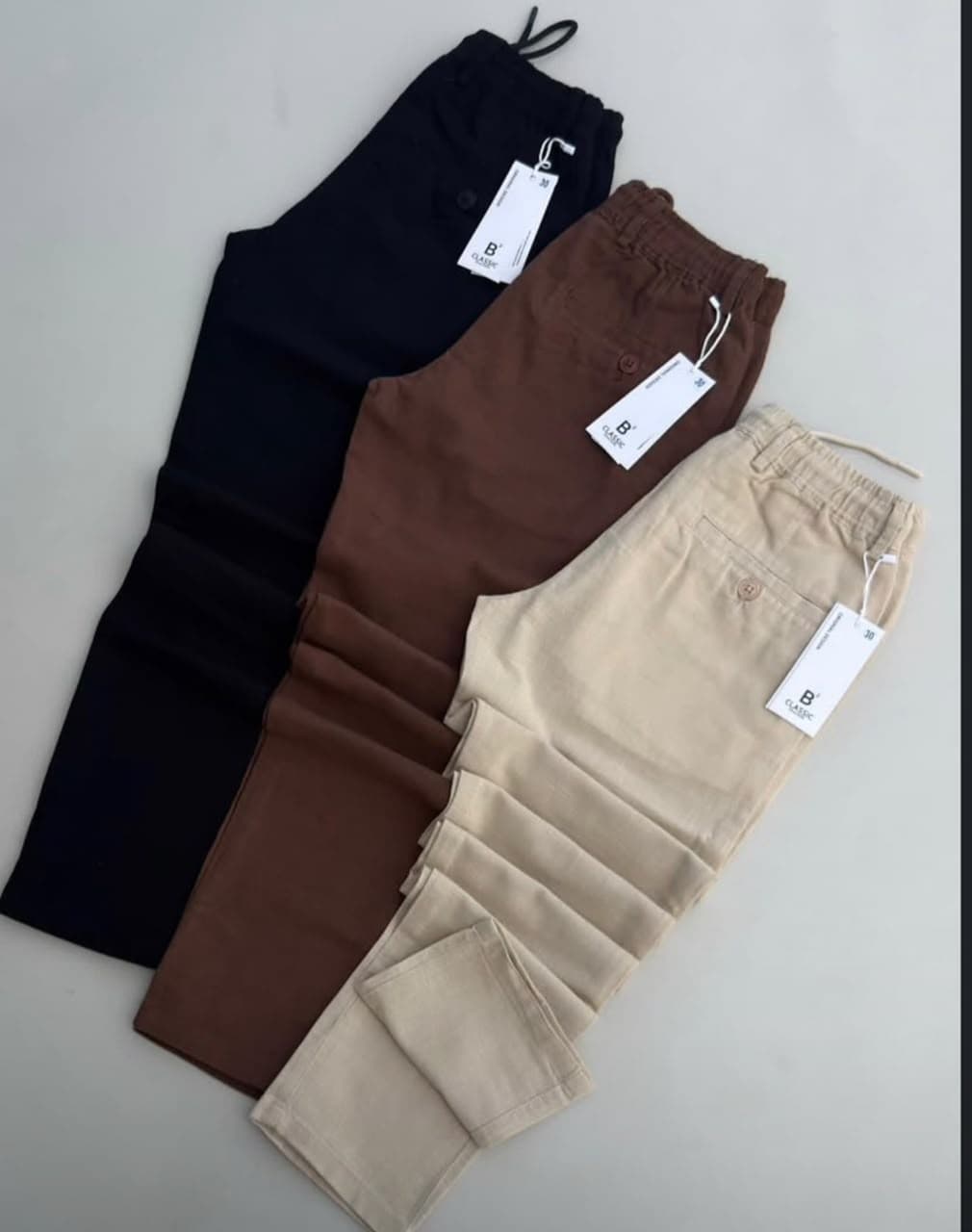 Drawstring chinos pants