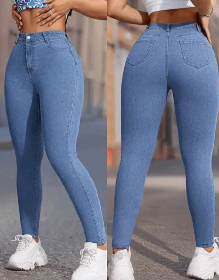 High-Waisted Skinny Jeans
