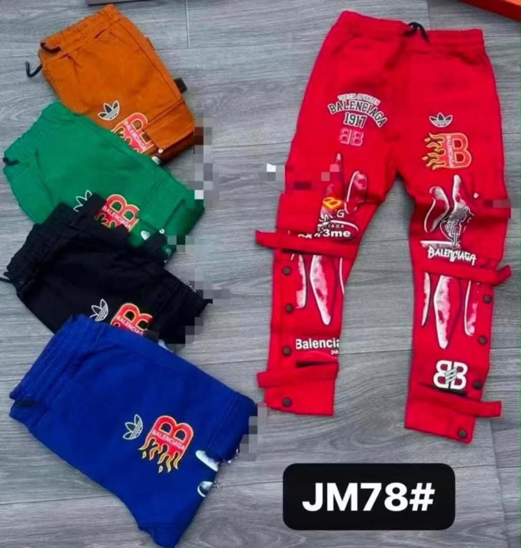 Strapped Graphic Jogging