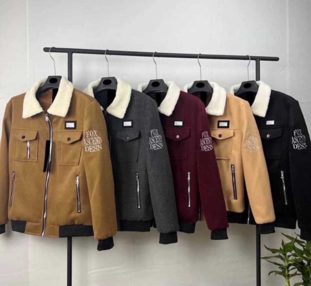 Fleece Collar Bomber Jacket