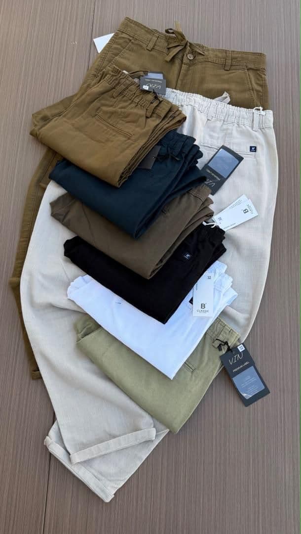 Linen Drawstring Pant