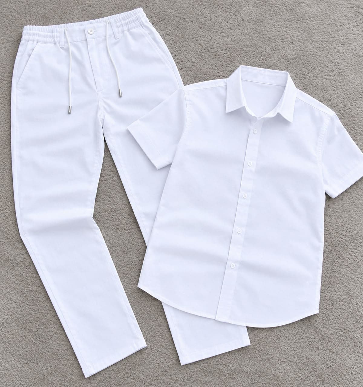 Men's Two-Piece Linen Suit Set